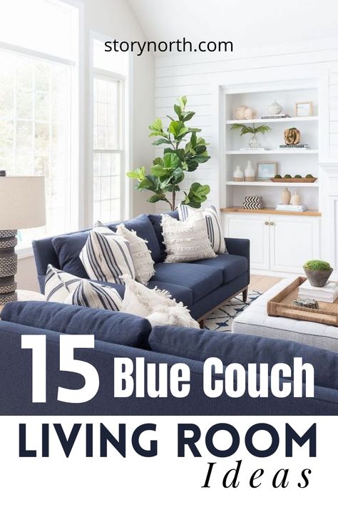 Blue Couch Living Room Ideas, Light Blue Couches, Navy Sofa Living Room, Blue Couch Living, Blue Sofa Living, Blue Sofas Living Room, Blue Couch Living Room, Couch Living Room Ideas, Navy Living Rooms