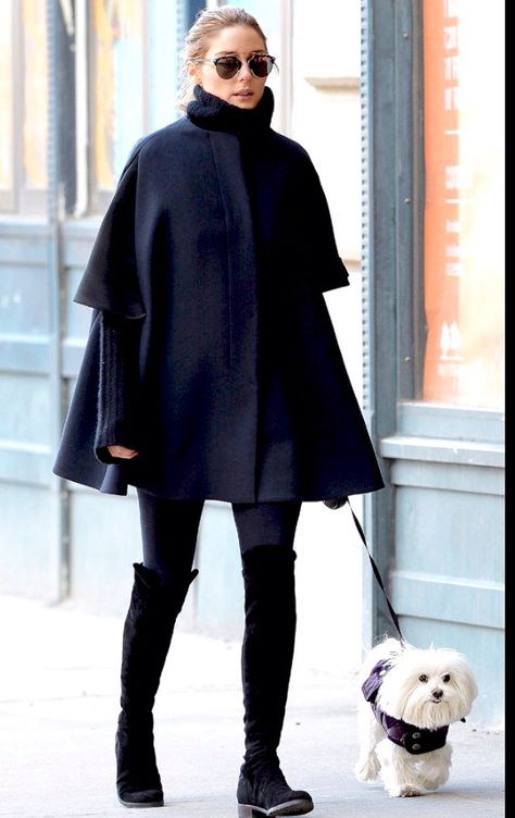 Olivia Palermo Outfit, Outfits 2014, Estilo Olivia Palermo, Olivia Palermo Lookbook, Olivia Palermo Style, Mode Zara, Otk Boots, Black Cape, Expensive Taste