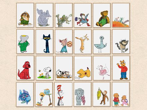 Excited to share the latest addition to my #etsy shop: Children Book Characters Classroom Decor, Book Character Classroom Decor, Preschool Classroom Wall Decor Ideas, Book Character Posters, Groovy Classroom, Classroom 2023, Childrens Book Characters, Colorful Classroom, Children's Book Characters