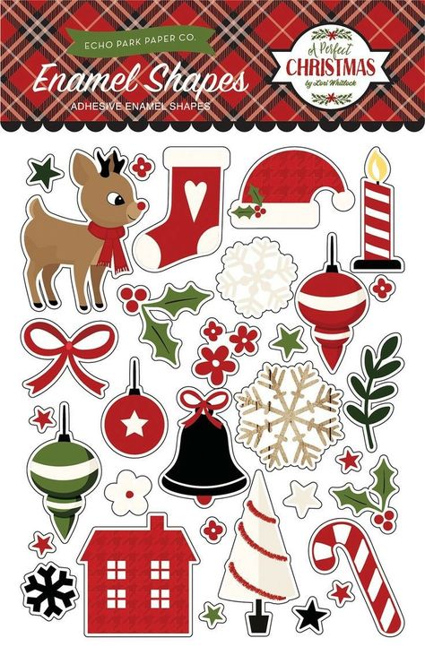 Christmas Stickers Printable, Xmas Sticker, Christmas Topper, Card Embellishments, Christmas Doodles, Echo Park Paper, Scrapbook Stickers Printable, Christmas Scrapbook, Echo Park