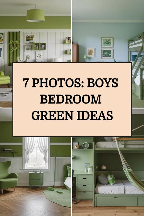 7 Photos: Boys Bedroom Green Ideas Green Childrens Bedroom, Bedroom Green Decor, Bedroom Green Ideas, Green Wallpaper Bedroom, Boys Bedroom Green, Boys Space Bedroom, Green Decor Ideas, Vibrant Color Schemes, Chic Home Decor Ideas