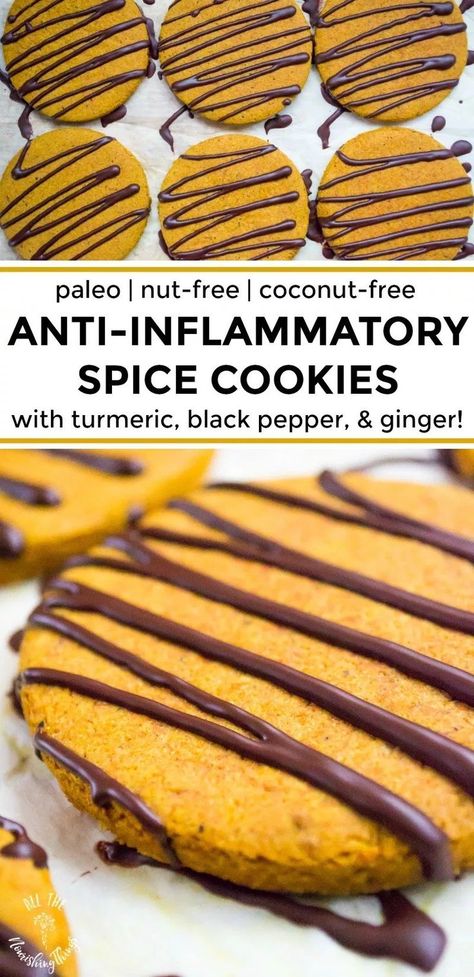 Healthy Holiday Cookies Recipes, Turmeric Black Pepper, Anti Inflammation Recipes, Cookies Healthy, Paleo Cookies, Healthy Cookie Recipes, Cassava Flour, Holiday Cookie Recipes, Easy Paleo