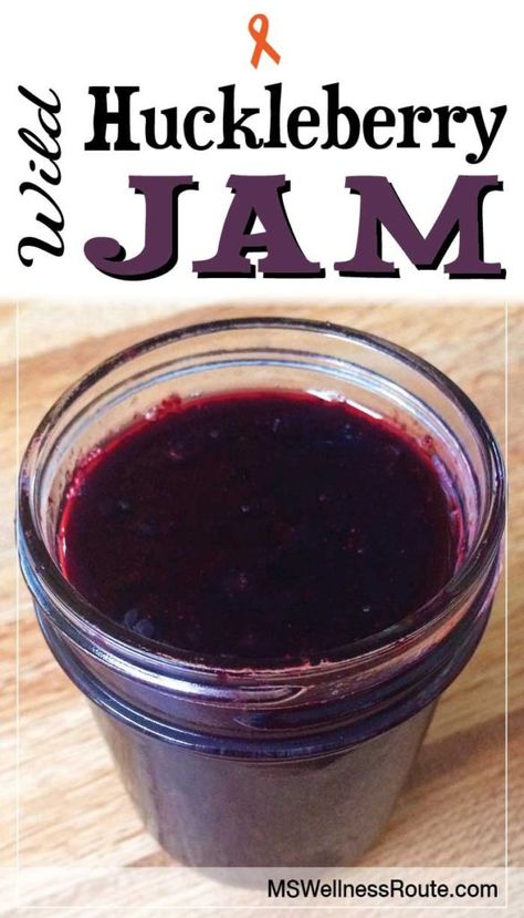 This Wild Huckleberry Jam is very easy to make, and it doesn’t use refined sugar, pectin or high fructose corn syrup. | Huckleberry Jam Recipe #huckleberryjamrecipe #paleo Huckleberry Jam Recipe, Canning Room, Mushroom Recipes Low Carb, Huckleberry Recipes, Huckleberry Jam, Freezer Jam Recipes, Milk Dairy, Homemade Jelly, Freezer Jam