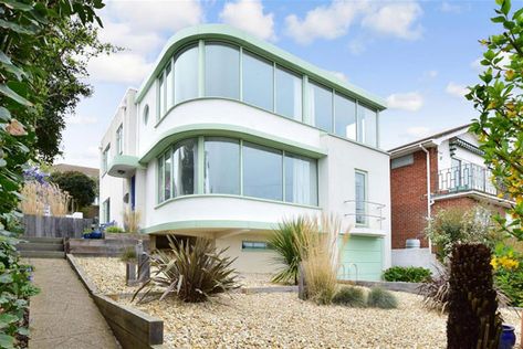 Art deco house exterior