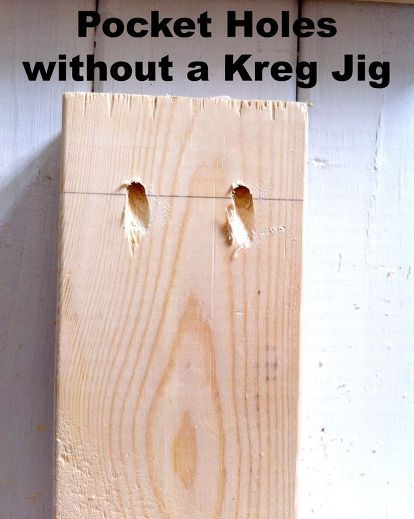 how to make pocket holes without a kreg jig, diy, how to, tools, woodworking projects, Make Pocket Holes WITHOUT a Kreg Jig Woodworking Plans Patterns, Pocket Holes, Kreg Jig, Small Woodworking Projects, Diy Kitchen Island, Learn Woodworking, Pocket Hole, Beginner Woodworking Projects, Woodworking Jigs