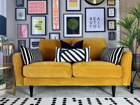 Yellow Couch, Yellow Sofa, Stylish Sofa, Furniture Care, Sofa Shop, 2 Seater Sofa, Interior Design Trends, Seater Sofa, Sofa Design