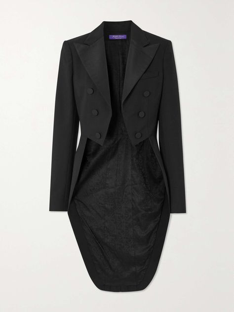 Shop RALPH LAUREN COLLECTION Faille-trimmed wool coat, Explore the latest RALPH LAUREN COLLECTION women's collection today on NET A PORTER Wool Wrap Coat, Aesthetic Fits, Armani Prive, Cocktail Attire, Wrap Coat, Collared Coat, Ralph Lauren Collection, Wool Blend Coat, Quilted Coat