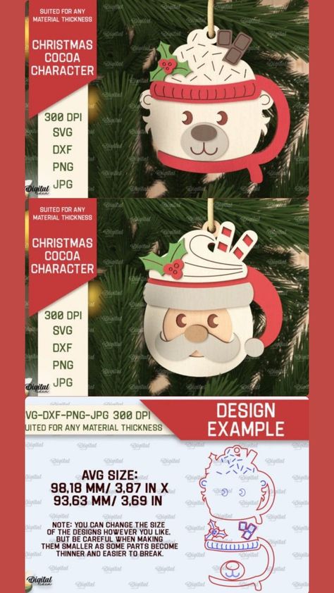 3D Christmas Cocoa Characters Laser Cut Templates. See more ideas about Layered 3D Papercutting Template, Create your own layered papercut, shadow box, light box, laser cut, paper art and more.  #diy #3d #3dsvg #layered #templates #printable #cricut Laser Cut Templates, Cut Paper Art, Christmas Cocoa, Laser Cut Paper, Box Light, 3d Svg, Diy 3d, Christmas Svg Files, American Flag Background