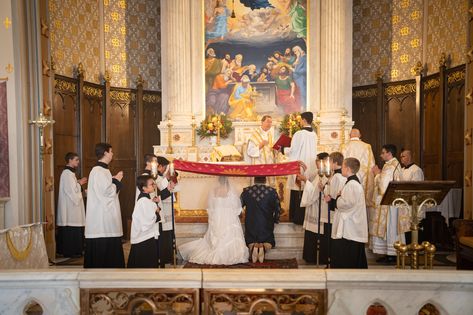 8 traditional Catholic wedding customs (and 1 that isn’t) | Latin Mass Wedding Traditional Latin Mass Wedding, Latin Mass Wedding, Traditional Catholic Wedding, Catholic Wedding Traditions, Latin Mass, Catholic Wedding, Roman Catholic, Wedding Shoot, Custom Wedding