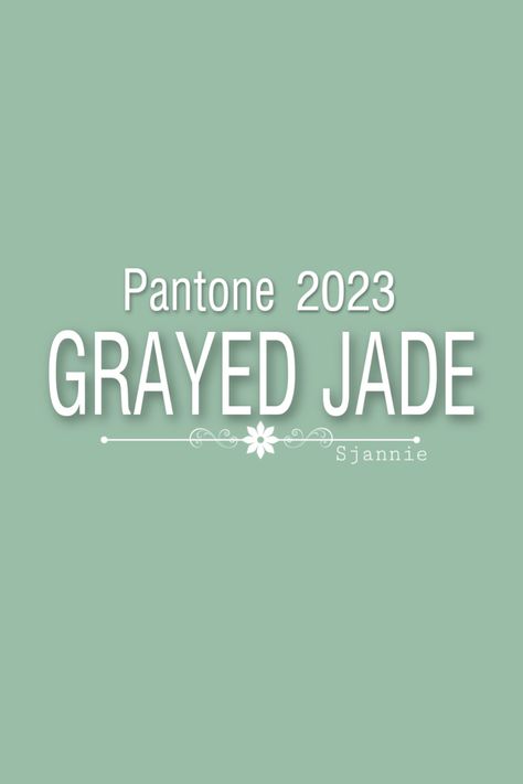 grayed jade Grayed Jade, Summer 2023, Jade, Fashion Week, Home Decor Decals, Grey, Home Decor, Home Décor