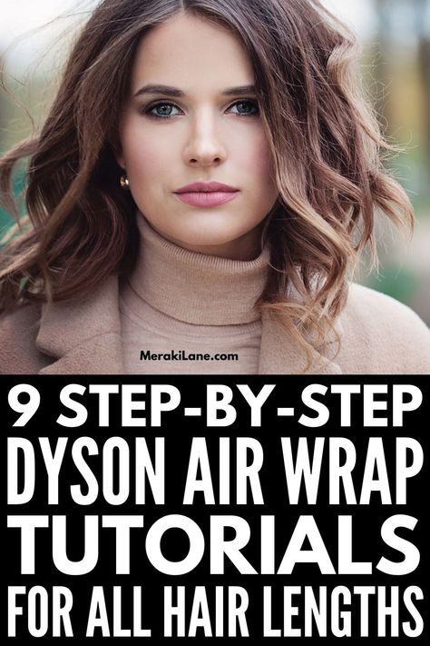 Dyson Air Wrap Accessories, Dyson Air Wrap Beach Waves, Curling Hair With Dyson Airwrap, Dyson Air Wrap Medium Hair, Dyson Curling Wand, How To Curl Hair With Dyson Airwrap, Air Wrap Dyson Tutorial, Dyson Air Wrap Tutorial Short Hair, Dyson Air Wrap Tutorial Long Hair