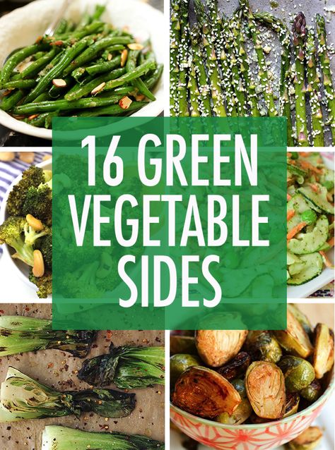 Bored with your side dish options? Switch things up (and eat a little healthier) with these green vegetable side dishes. Green Vegetable Recipes, Thanksgiving Recipes Side Dishes Veggies, Christmas Vegetables, Vegetable Side Dishes Healthy, Eating Bird Food, Vegetable Side Dishes Recipes, Pasta Carbonara, Green Veggies, Thanksgiving Recipes Side Dishes