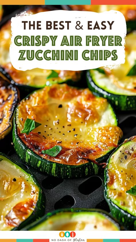 Craving a crispy, healthy snack? These Crispy Air Fryer Zucchini Chips are made with fresh zucchini, Parmesan, and a touch of seasoning. Air-fried to perfection in just 15 minutes, they’re a quick and delicious way to satisfy your cravings. Perfect for guilt-free snacking! Pin this recipe and try it today! Zucchini Chips Air Fryer Recipes, Zucchini Parmesan Crisps Air Fryer, Healthy Zucchini Recipes Air Fryer, Zucchini Crisps Air Fryer, Air Fried Zucchini Chips, Ways To Use Zucchini, Fried Zucchini Air Fryer, Zucchini Chips Airfryer, Zucchini Chips Air Fryer