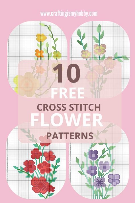 In this article, there are 10 flower cross stitch pattern edition 4. You can get this cross stitch pattern in our blog for FREE. Download now and start your cross stitch.   #flowercrossstitchpattern #crossstitch #crossstitchpatterns #flower #crossstitchpatternsfree #craftingismyhobby Flower Cross Stitch Pattern Free, Cross Stitch Pattern Free, Counted Cross Stitch Patterns Free, Flower Cross Stitch Pattern, Cross Stitch Flower, Free Cross Stitch Designs, Rose Cross Stitch Pattern, Flower Cross Stitch, Unique Cross Stitch