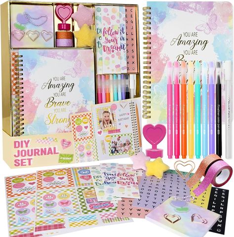 CLICK THE LINK NOW TO BUY!!! Scrapbook Diary, Journal Set, Pen Diy, Art & Craft Kit, Birthday Diy, Diy Journal, Diy Craft Kits, Journal Kit, Diy For Girls