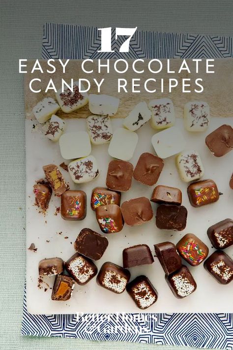 Homemade Chocolates Recipe, Filling Recipes For Chocolates, How To Make Chocolate Candy, Homemade Chocolate Candies, Homemade Chocolate Ideas, Molded Candy Recipes, Chocolate Candy Fillings, Chocolate Fillings Candy, Easy Homemade Chocolates