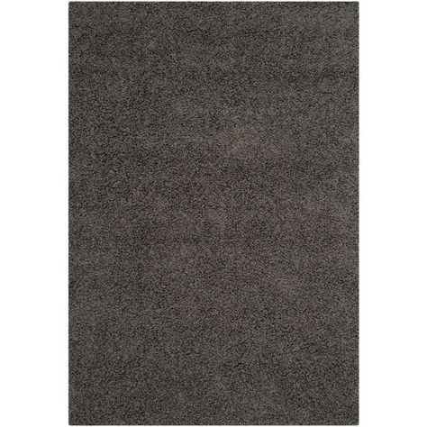 Safavieh Athens Shag Dark Gray 5 ft. 1 in. x 7 ft. 6 in. Area Rug Brown Carpet Texture, Brown Shag Rug, European Homes, Dark Gray Rug, Carpet Ideas, Durable Carpet, Modern And Traditional Decor, Dark Grey Rug, Safavieh Rug