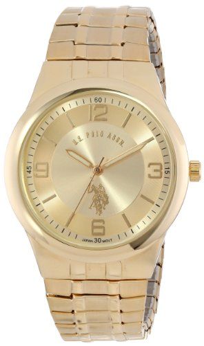 US Polo Assn Classic Mens USC80023 Round Analogue Gold Dial Expansion Watch ** More info could be found at the image url. U.s. Polo Assn., Us Polo Assn, Rose Gold Watch, Classic Man, Wrist Watches, Rolex Watches, Gold Watch, The Expanse, Wrist Watch