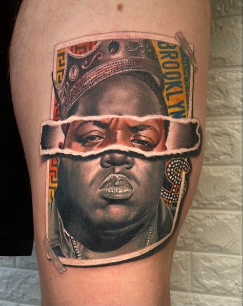 Notorious Big Tattoo, Big Tattoo Ideas, Myanmar Art, Saved Images, Realistic Tattoo Sleeve, Graffiti Tattoo, Mythology Tattoos, Realistic Tattoo, Tatuaje A Color