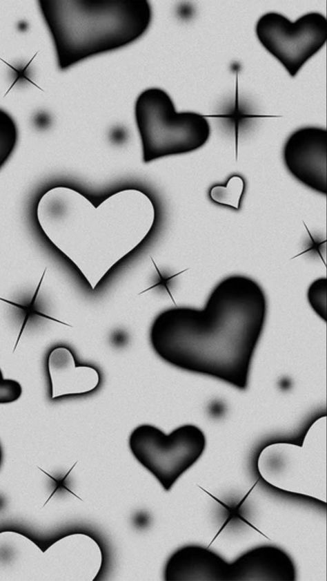 Black Hearts Wallpaper, Pretty Wallpaper Ipad, Y2k Background, Hearts Wallpaper, Cocoppa Wallpaper, Iphone Wallpaper Hipster, Heart Iphone Wallpaper, Simple Phone Wallpapers, Y2k Wallpaper