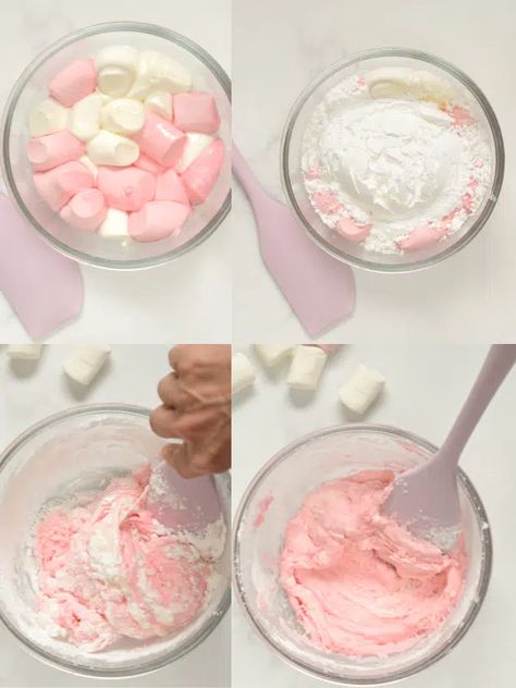 An easy 4-ingredient Marshmallow Playdough recipe that happens to also be an edible playdough ! A great fun activity for kids of all ages and marshmallow lovers. Edible Marshmallow Playdough, Marshmallow Playdough, Edible Play Dough Recipe, Easy Playdough Recipe, Edible Playdough, Kids Sensory Play, Fun Activity For Kids, Homemade Playdough Recipe, Homemade Marshmallow