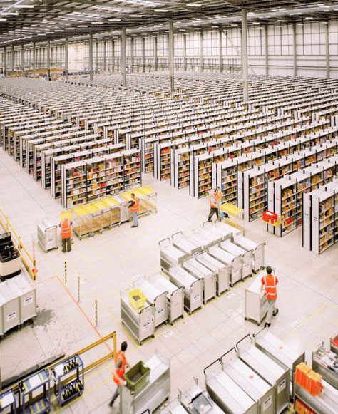 Inside Amazon by Ben Roberts | photography | Agenda | Phaidon Factory Architecture, Fulfillment Center, Warehouse Design, Amazon Fulfillment Center, Business Innovation, Store Design, Innovation Design, Architecture Design, Layout