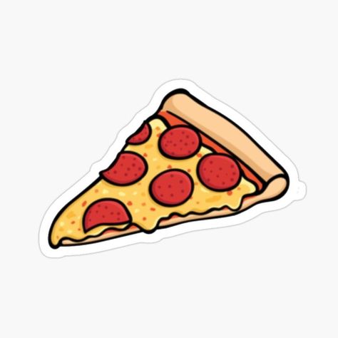 Pizza Sticker, Stickers Food, Cute Pizza, Preppy Stickers, Cute Laptop Stickers, Bubble Stickers, Tumblr Stickers, Scrapbook Stickers Printable, Food Stickers