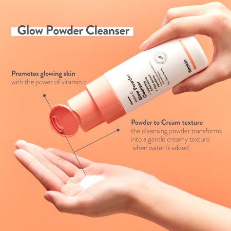 Give your glow a boost with this powder cleanser. Gentle enough for daily use, this unique formula transforms from a powder into a creamy cleanser as soon as you add water. Korean Cleanser, Tea Tree Face Wash, Powder Cleanser, Powder Face, Cleansing Powder, Papaya Enzyme, Uneven Skin Texture, Ascorbic Acid, Face Powder