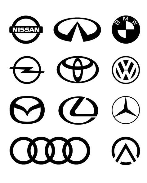 Car Logos And Names, Car Logos With Names, All Car Logos, Car Brands Logos, Logo Sketches, Car Logos, Car Brands, All Cars, Couple Aesthetic