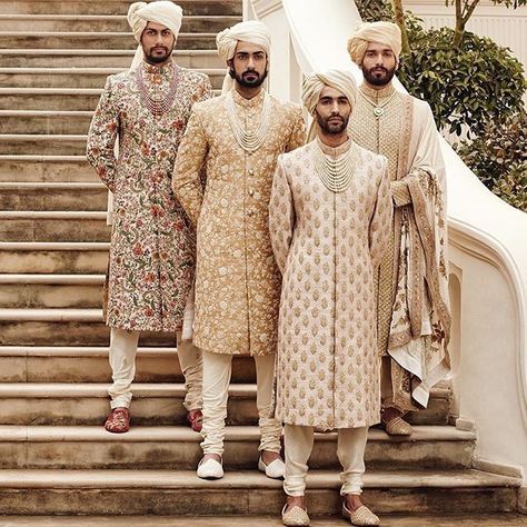 Indian Groom Dress, Sherwani For Men Wedding, Wedding Kurta For Men, Groom Dress Men, Wedding Outfits For Groom, Indian Groom Wear, Wedding Dresses Men Indian, Traditional Indian Clothing, Sherwani Groom