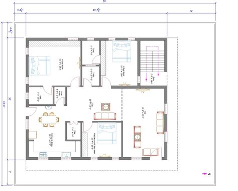 3 BHK Indian house plan 3bhk House Plan, West Facing House, Vastu House, Indian House Plans, Indian House, Beautiful House Plans, Indian Homes, 3 Bedroom House, Bedroom House