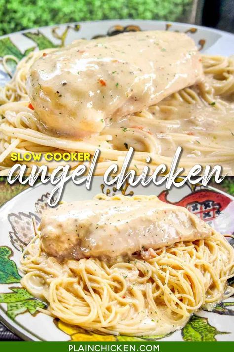 Slow Cooker Angel Chicken, Angel Chicken Recipe, Chicken Recipe Slow Cooker, Angel Chicken, Chicken Slow Cooker, Recipe Slow Cooker, Chicken Crockpot Recipes Easy, Slow Cooker Recipe, Plain Chicken