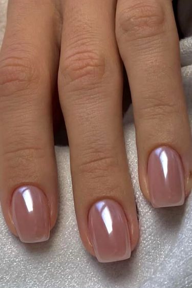 Aurora Pink Press on Nails Short Square Fake Nails Pink Press On Nails, Nails Short Square, Press On Nails Short, Short Square Nails, Clear Nails, Luxury Nails, Dream Nails, Nails Short, Chic Nails