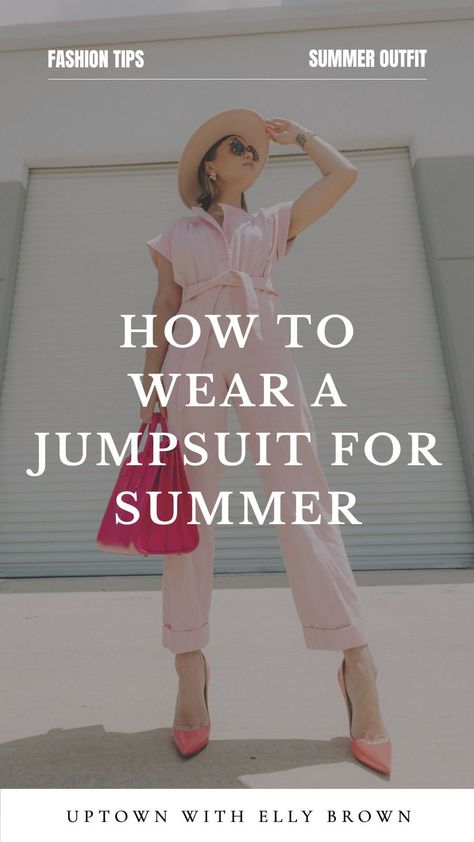 Summer is finally here and you need the perfect jumpsuit to add to your 2024 wardrobe. Today Uptown with Elly Brown is rounding up some of her favorite jumpsuits that are lightweight and perfect for the summer season. Visit the blog for the full shopping guide and follow for more over 30 fashion, summer fashion trends, and chic outfit ideas. What To Wear Over A Jumpsuit, How To Style A Jumpsuit, How To Wear Jumpsuit Outfit Ideas, Jumpsuit Outfit Ideas, How To Wear A Jumpsuit, Summer Chic Outfit, Cute Jumpsuits, Tube Top Jumpsuit, Spring Jumpsuits