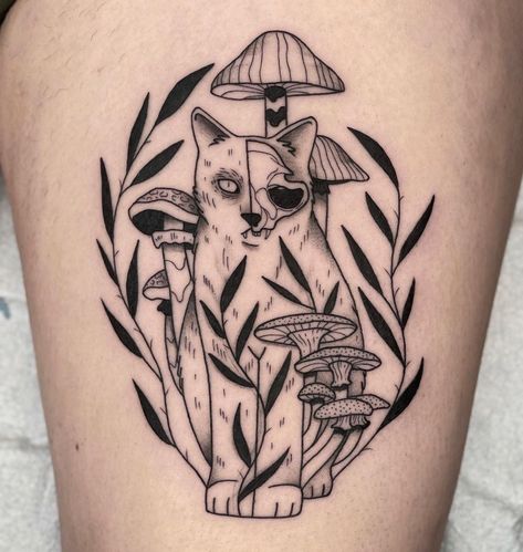 Mushroom Snake, Mushroom Fairy House, Aesthetic Tattoo Ideas, Mushrooms Growing, Vine Tattoo, Explore Aesthetic, Vine Tattoos, Mushroom Fairy, Laser Tattoo