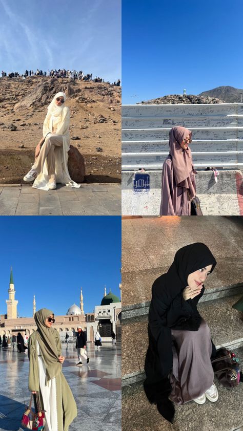 Umrah Outfit, Umroh Outfit, Hajj 2023, Outif Ideas, Mecca Medina, Dress Muslimah, Casual Hijab Outfit, Casual Hijab, Modest Style