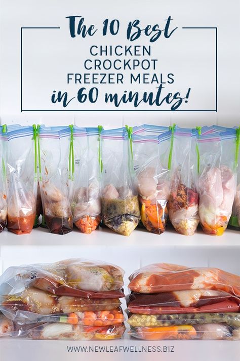 The 10 Best Chicken Crockpot Freezer Meals in 60 Minutes | The Family Freezer Curry Freezer Meal, Chicken Crockpot Freezer Meals, The Family Freezer, Crockpot Freezer Meals, Family Freezer, Chicken Freezer Meals, Freezer Cooking Recipes, Keto Crockpot, Budget Freezer Meals