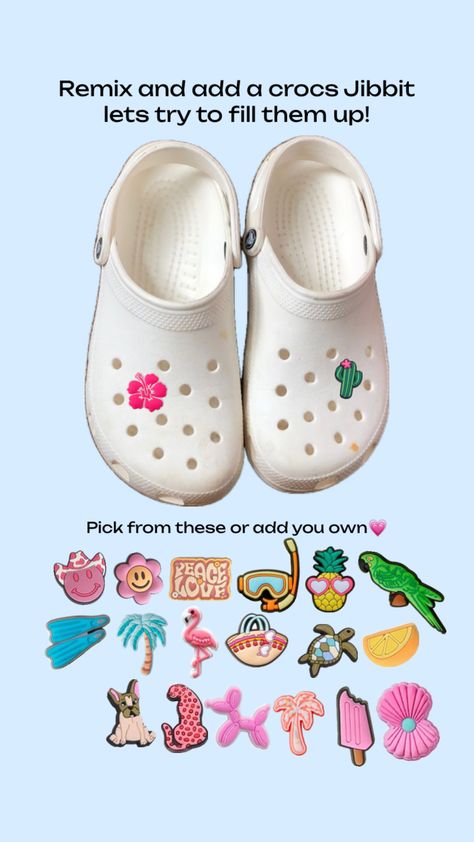 #pinkvibes #fypshuffle #vanillagirl #crocs #jibbitz Jibbitz Crocs Ideas, Crocs With Jibbitz, Pink Crocs, Crocs Jibbitz, Lets Try, Pink Vibes, Croc Charms, School Fits, Dance Moms