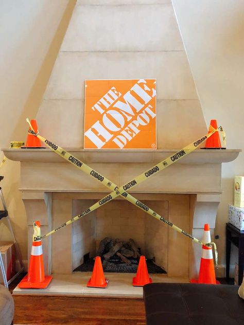 The Home Depot/ Workshop Birthday Party Ideas | Photo 8 of 21 Home Depot Birthday Party, Home Depot Party, Transportation Birthday Party, Construction Theme Birthday Party, Transportation Birthday, Construction Theme, Construction Party, Fourth Birthday, 4th Birthday Parties