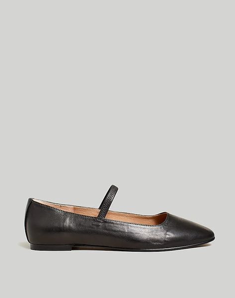 Ballet Flats Everyday Flats, Studded Loafers, Work Flats, Platform Chelsea Boots, Printed Flats, Leather Industry, Slingback Flats, Madewell Shoes, Leather Ballet Flats