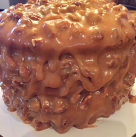 Praline Cake | pralinesnthings Southern Praline Cake, Pecan Praline Cake, Praline Cake, Yellow Cake Recipe, Pecan Pralines, Pecan Cake, Cake Fillings, Cream Cheese Filling, Homemade Cakes