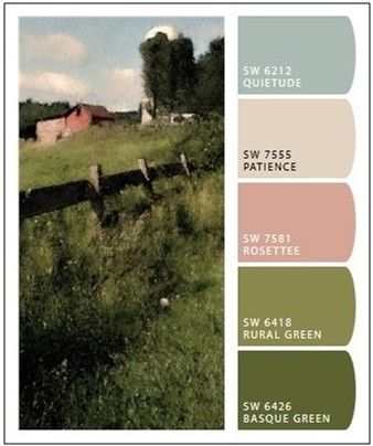 Cottage Core Color Palette, Cottagecore Color Palette, Cottage Color Palette, Palette Garden, Country Landscape, Green Palette, Summer Color Palette, Office Computer, Green Colour Palette