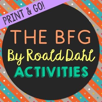 Bfg Party, Bfg Novel Study, Roald Dahl Activities, Ronald Dahl, The Bfg, Study Activities, Book Clubs, Summer Life, Book Companion