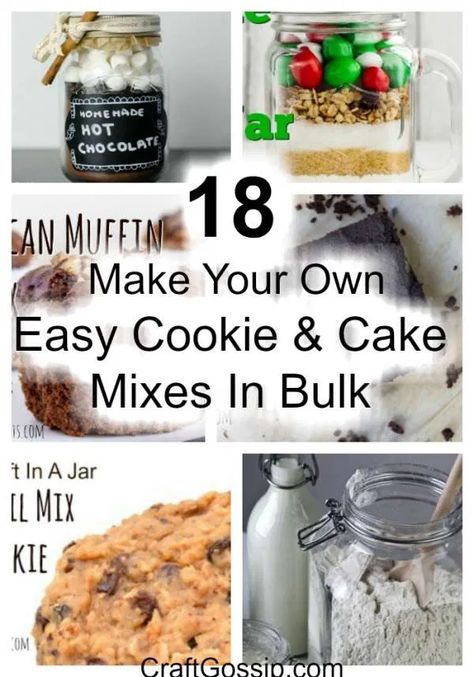 Bulk Cake Mix Recipe, Diy Cake Mixes, Bulk Mix Recipes, Bulk Dry Mixes, Bulk Cookie Dough Recipe, Diy Bulk Pantry Mixes, Make Your Own Mixes, Make Ahead Mixes, Homemade Pantry Mixes