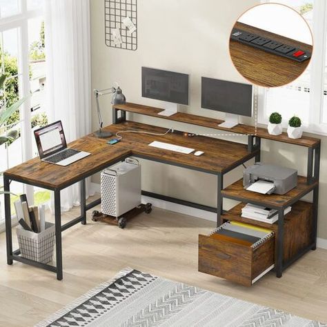 Buy It Now, New, Shipping Cost: US $19.99, 30 day returns Small Room Desk, Corner Desk With Hutch, Printer Storage, Desk With File Drawer, Printer Cabinet, Monitor Shelf, Large Computer Desk, L Shaped Corner Desk, Desk Workstation