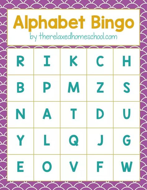 FREE Alphabet Bingo card printable! Download this free printable to help your preschooler and kindergartner practice their letters and letter sounds. Fun alphabet activity! | Homeschooling | Free  Homeschool Printable | Alphabet game 2024 Bingo, Alphabet Bingo, Free Printable Alphabet, Bingo Template, Printable Alphabet Letters, Abc Activities, Alphabet Worksheets Preschool, Alphabet Games, Bingo Card