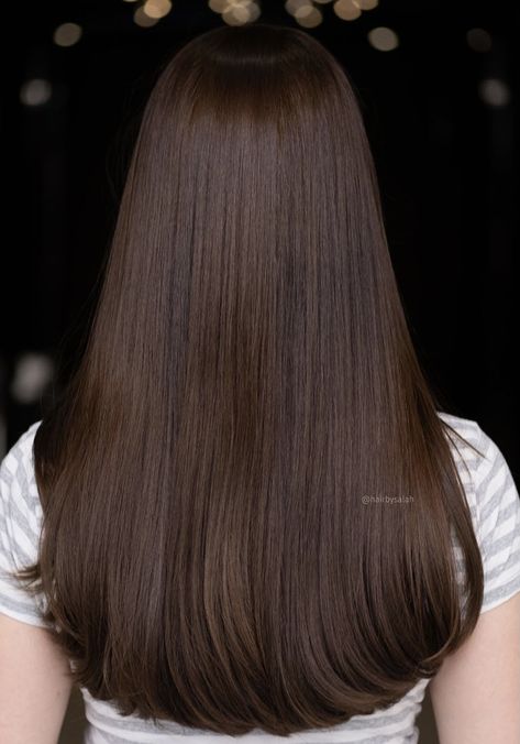 Dark Chocolate Brown Hair Color, Long Straight Brown Hair, Straight Brown Hair, Dark Chocolate Brown Hair, Chocolate Brown Hair Color, Brown Hair Color, Chocolate Brown Hair, Dark Chocolate Brown, Color Chocolate