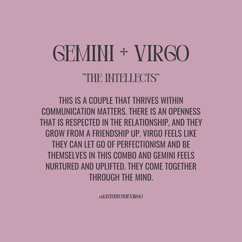 Gemini Love Compatibility + What Works 🤍 #Listentothevirgo Virgo Man And Gemini Woman, Gemini And Virgo Relationship, Virgo Gemini Compatibility, Virgo And Gemini, Gemini Love Compatibility, Virgo Relationships, Gemini Compatibility, Virgo Gemini, Gemini Love