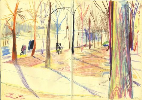 Sketch - Yann Kebbi Yann Kebbi, Voyage Sketchbook, Illustration Journal, Color Pencil Illustration, Art Pinterest, Moleskine Sketchbook, Observational Drawing, Artist Sketchbook, Art Et Illustration