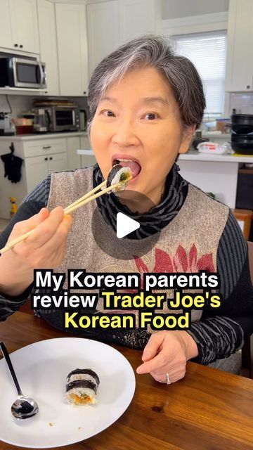 Crazy Korean Cooking on Instagram: "Gochugaru link in bio. FULL review on YT. My Korean parents review Trader Joe’s Korean food. Today we are trying tteokbokki, japchae, bulgogi and gimbap. #traderjoes #traderjoesfinds #foodreview #foodcritic #gimbap #tteokbokki #japchae #ricecake #bulgogi" Bolgolgie Beef, Tteokbokki And Kimbap, Gungjung Tteokbokki, Vegan Rose Tteokbokki, Trader Joe’s Kimbap, Rice Cake Tteokbokki, Korean Cooking, Bulgogi Beef, Food Critic